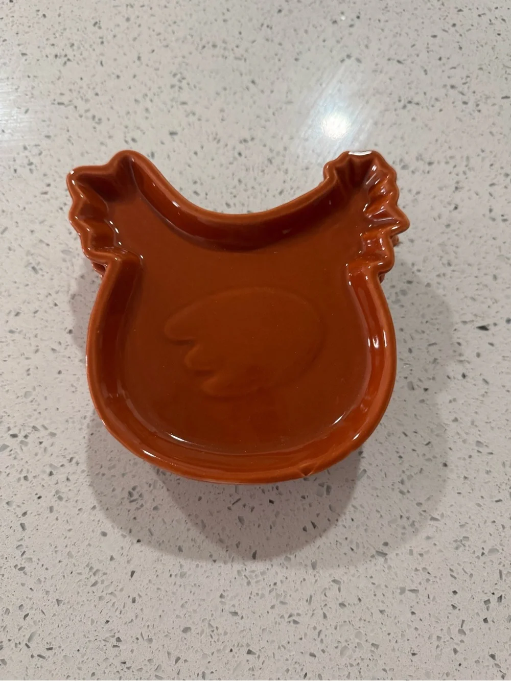Brown Ceramic Chicken Trinket Dishes - Set of 3